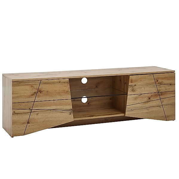 KADIMA DESIGN Lowboard TV-Fernsehtisch Eiche, Platz günstig online kaufen