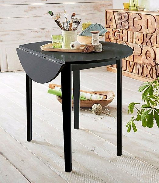 OTTO home Esstisch, mit abklappbaren Seitenteilen, in zwei Farbvarianten, H günstig online kaufen