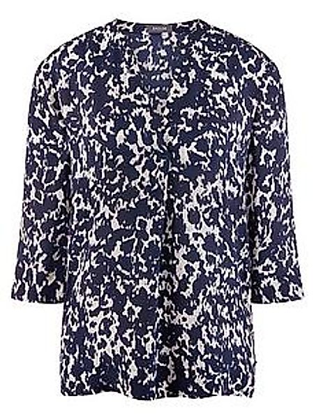 Bluse Rundhals-Ausschnitt BASLER blau günstig online kaufen
