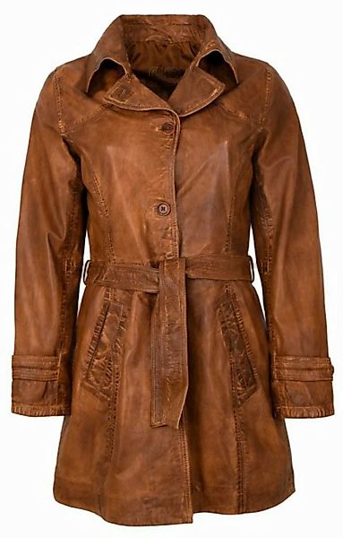 Maddox Lederjacke Borneo MADDOX - Damen Trenchcoat Ledermantel Mantel Lammn günstig online kaufen