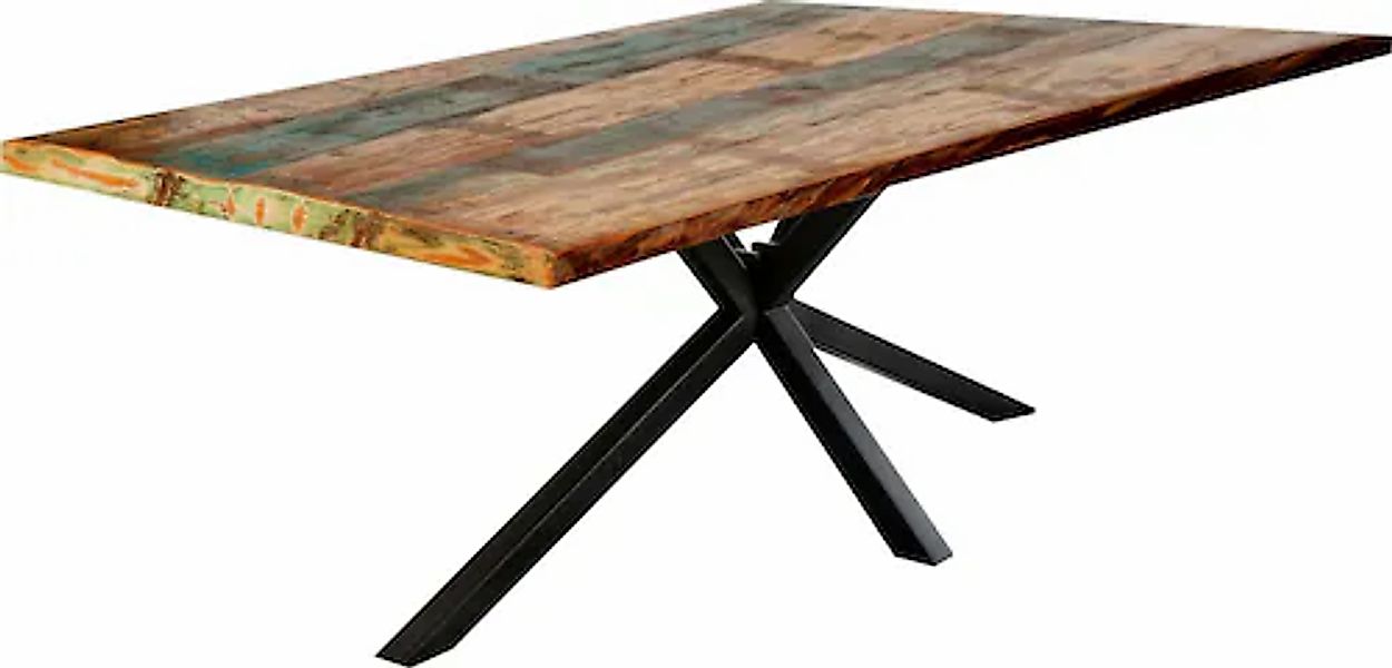 SIT Esstisch »Tops&Tables«, mit Tischplatte aus Altholz mit Farbresten günstig online kaufen