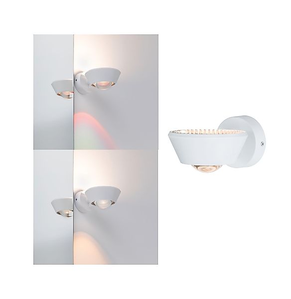 Paulmann "LED Wandleuchte Sabik IP44 2700K 800lm / 390lm 230V 9 / 4W dimmba günstig online kaufen