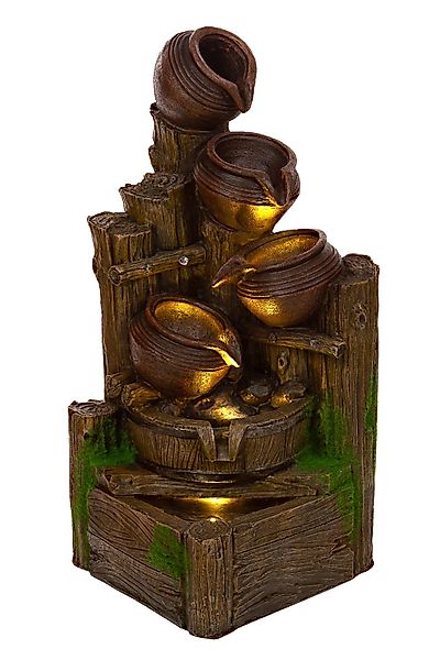BIRENDY Dekofigur Zimmerbrunnen mit LED, 55cm günstig online kaufen