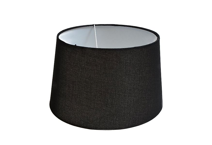B&S Lampenschirm Lampenschirm rund aus Stoff H 18 x Ø 30 cm für Tisch - Ste günstig online kaufen