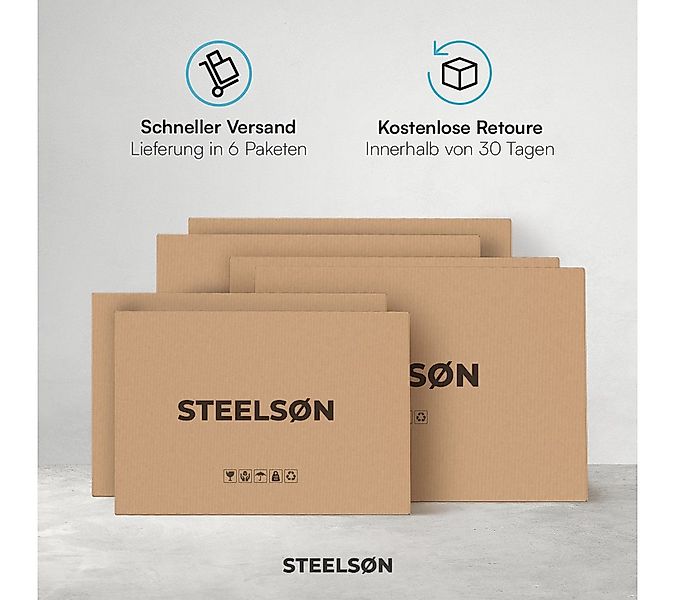 STEELSØN Mülltonnenbox Thoria 240L aus verzinktem Stahl (Anthrazit, verfügb günstig online kaufen