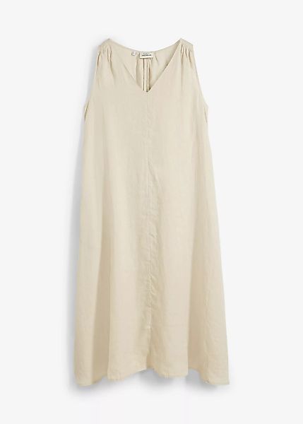 Kleid aus reinem Leinen mit Taschen günstig online kaufen