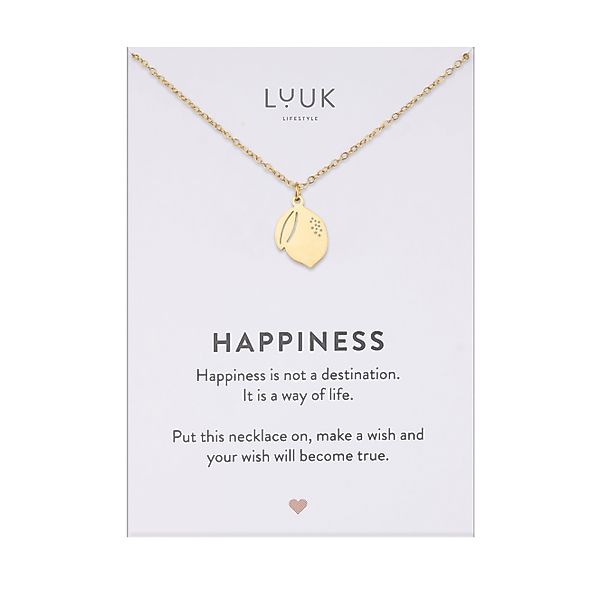 LUUK LIFESTYLE Kette mit Anhänger Zitrone, günstig online kaufen