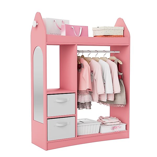 radelldar Kinderkleiderschrank Kleiderständer mit Kleiderstange (3-St) günstig online kaufen