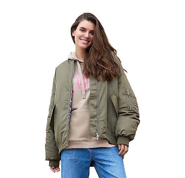 Miss Goodlife Bomberjacke Oversize Bomberjacke wattiert MG13191 – olive günstig online kaufen