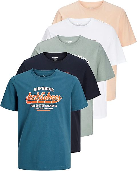 Jack & Jones PlusSize Print-Shirt Weites Shirt mit Printdruck (Spar-Set, 5e günstig online kaufen