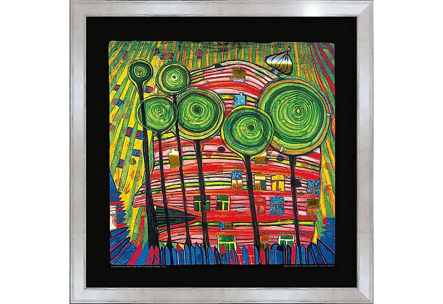 artissimo Bild mit Rahmen gerahmter Kunstdruck 53x53 cm / modernes Wandbild günstig online kaufen