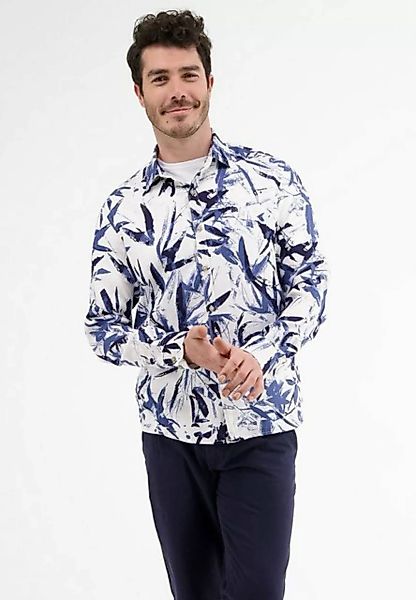 LERROS Langarmhemd LERROS Leinenhemd mit floralem AOP günstig online kaufen