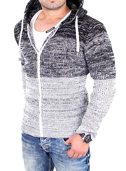 Reslad Strickpullover Reslad Strickjacke Herren Colorblock günstig online kaufen