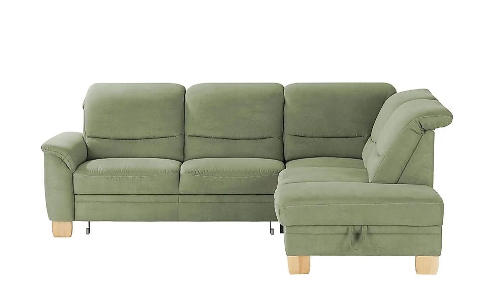meinSofa Ecksofa  Liva ¦ grün ¦ Maße (cm): B: 254 T: 224.0 Polstermöbel > S günstig online kaufen