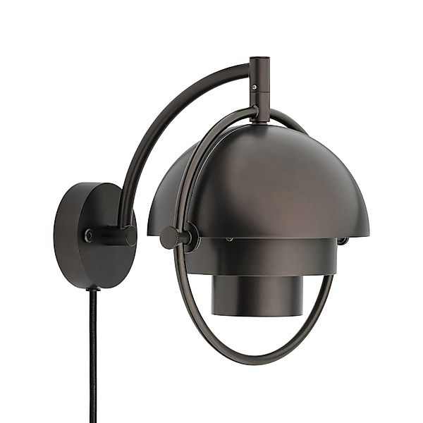GUBI Wandleuchte Multi-Lite, schwarz-messingfarben, Metall günstig online kaufen