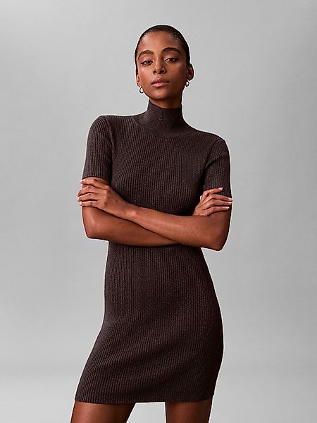 Calvin Klein Jeans Minikleid Figurbetonte Passform mit Stehkragen günstig online kaufen