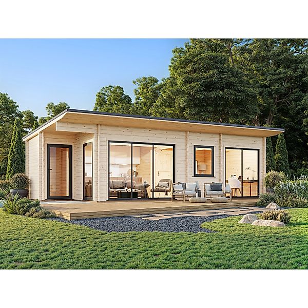 Palmako Ferienhaus Cecilia 890 x 420 cm Naturbelassen FSC® günstig online kaufen