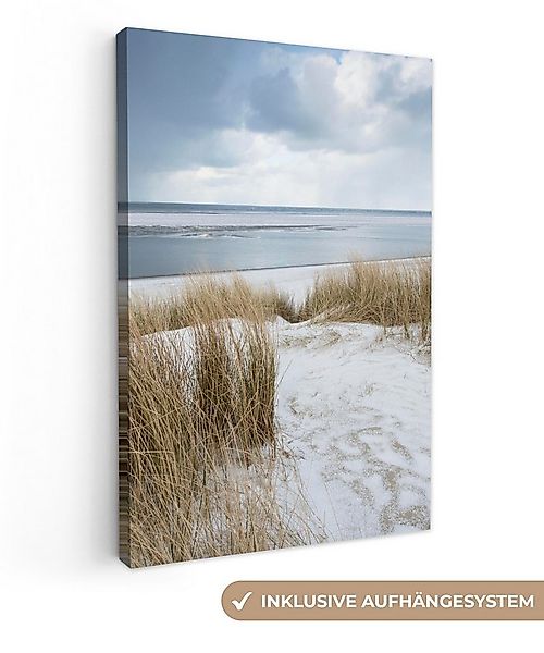 OneMillionCanvasses® Leinwandbild Nordsee - Dünen - Wasser, Fotodruck (1 St günstig online kaufen