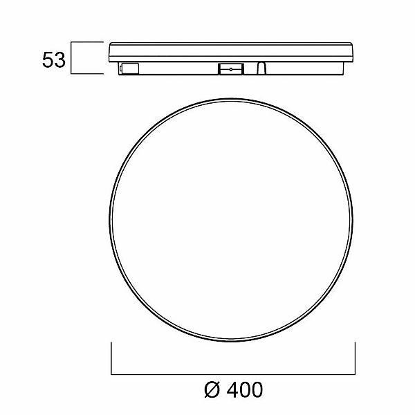 Sylvania Deckenlampe Start Surface Slim, Ø 40 cm, IP54, dim. günstig online kaufen