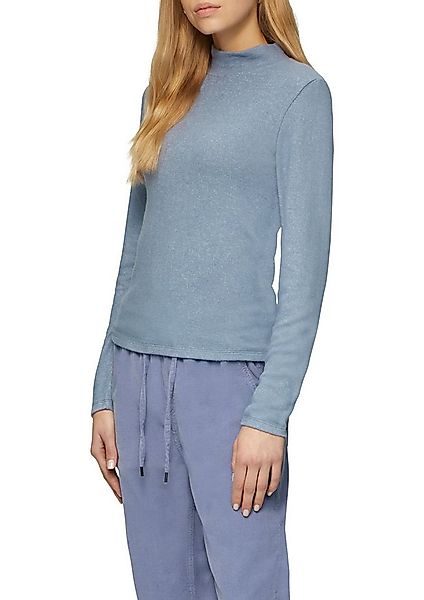 QS Langarmshirt aus aufgerautem Jersey Material günstig online kaufen