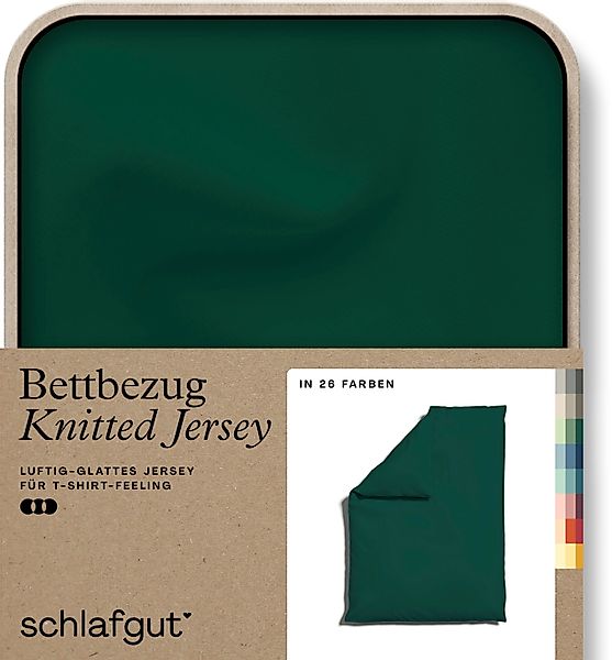 Schlafgut Bettbezug Knitted Jersey uni, aus günstig online kaufen