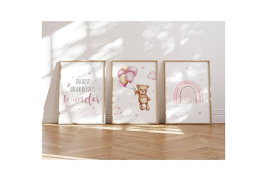 MeinBaby123® Poster Bilder Kinderzimmer, Poster Kinderzimmer Deko, Babyzimm günstig online kaufen