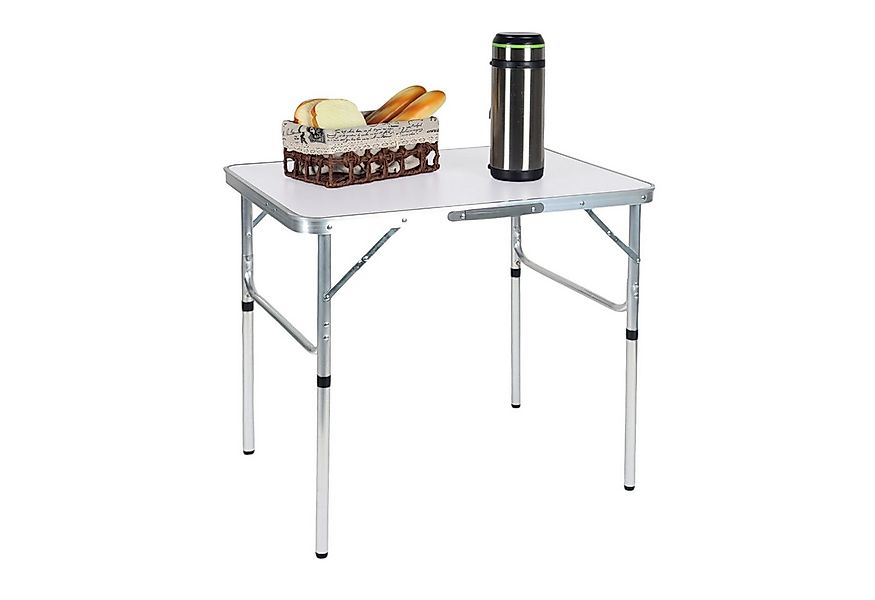 relaxdays Campingtisch klappbar & höhenverstellbar, weiß günstig online kaufen