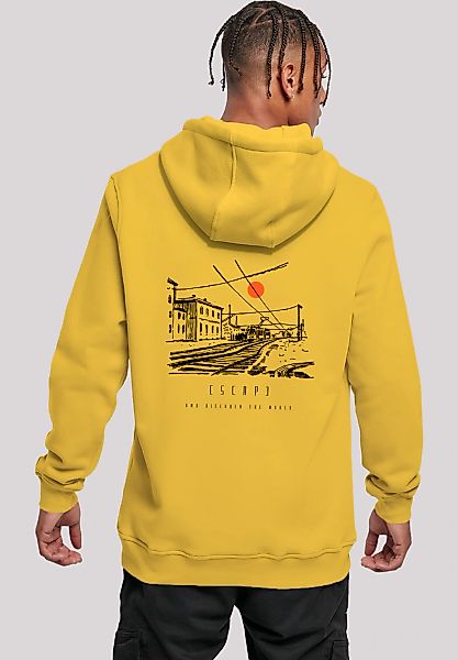 F4NT4STIC Kapuzenpullover "Escape Discover the World Town Train Station" Pr günstig online kaufen