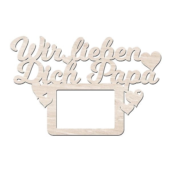 Namofactur Bilderrahmen Fotorahmen 'Wir lieben Dich günstig online kaufen