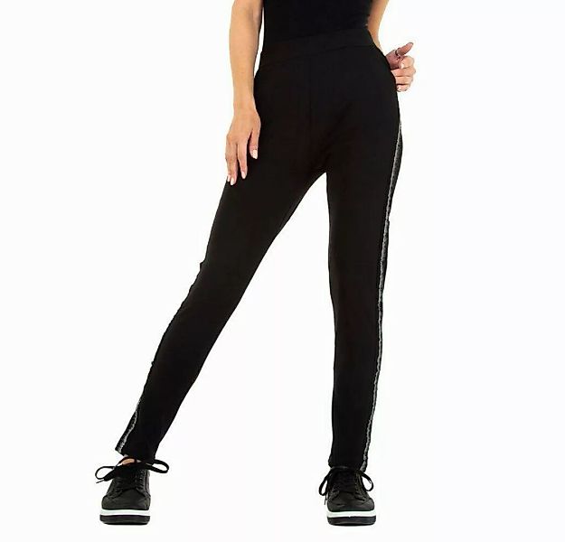 Ital-Design Stoffhose Damen Freizeit Stretch Stoffhose in Schwarz günstig online kaufen