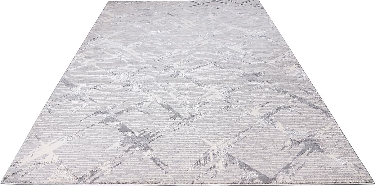 my home Teppich Kirian, rechteckig, Höhe: 24 mm, 3D-Effekt, Kurzflor, geket günstig online kaufen