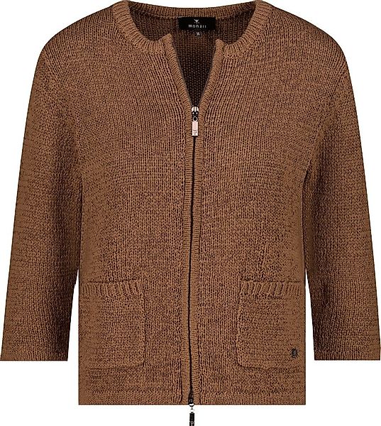 Monari Outdoorjacke Strickjacke mit Taschen brandy günstig online kaufen
