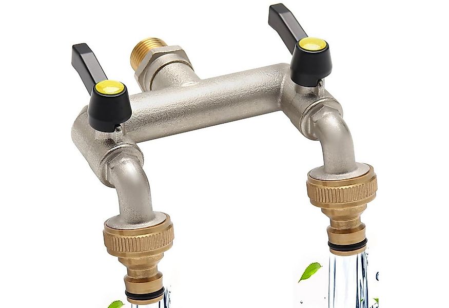 HEYHIPPO Y-Stück 3/4'' Gartenhahn Zweiwege-Wasserumsteller Außen Wasservert günstig online kaufen