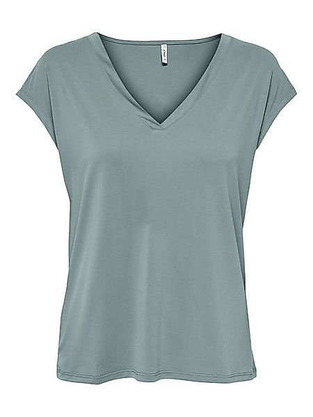 ONLY T-Shirt Basic Top mit V-Ausschnitt T-Shirt, kurze Ärmel ONLFREE LIFE S günstig online kaufen