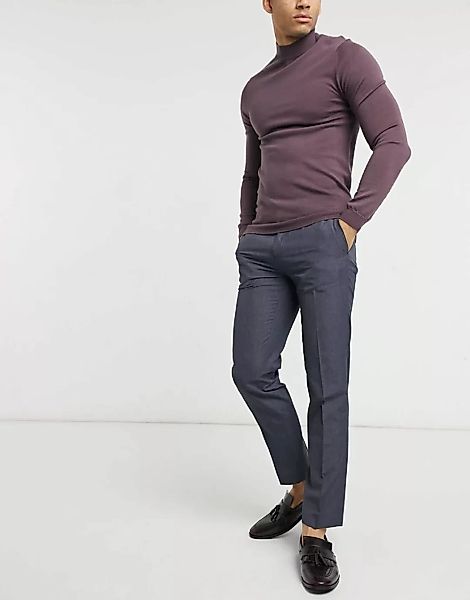 Burton Menswear – Schmal geschnittene, elegante Hose in Marineblau günstig online kaufen