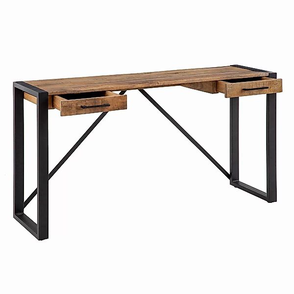 Schreibtisch 140 X 40 X 78 Cm Holz Eisen günstig online kaufen