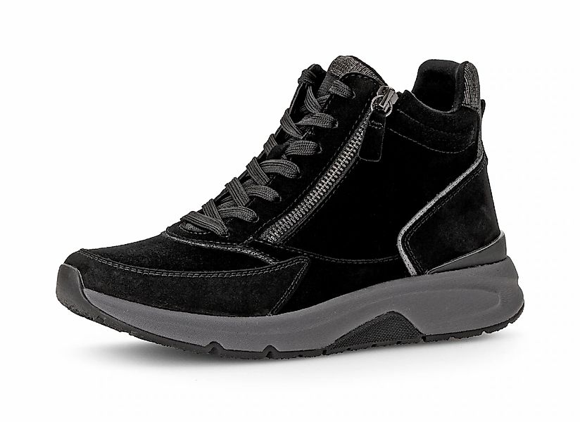 Gabor Rollingsoft Sneaker, Sneakerboots, Schnürboots mit Wechselfußbett günstig online kaufen