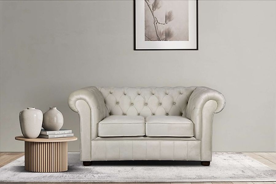 Home affaire 2-Sitzer »CHARENTE, Chesterfield-Sofa, Wellenfederung, Maße: B günstig online kaufen