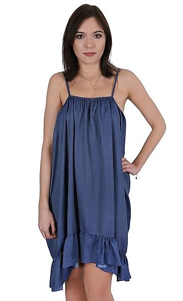 Sarcia.eu Sommerkleid Blaues Sommerkleid mit Rüsche JOHN ZACK S günstig online kaufen