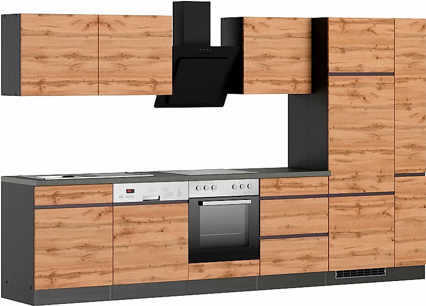 KOCHSTATION Küchenzeile "KS-Riesa", Stellbreite 330 cm, wahlweise mit oder günstig online kaufen