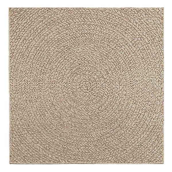 vidaXL Teppich ZIZUR Beige 120x120 cm Jute-Optik Indoor und Outdoor 4010406 günstig online kaufen