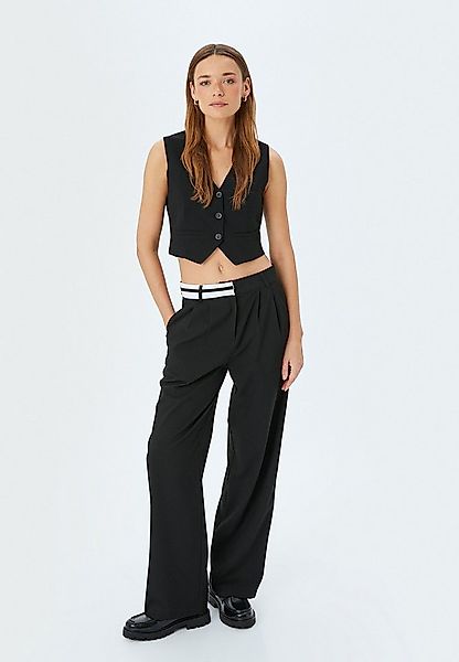 Koton Palazzohose Normale Leibhöhe Wide Leg Palazzohose günstig online kaufen