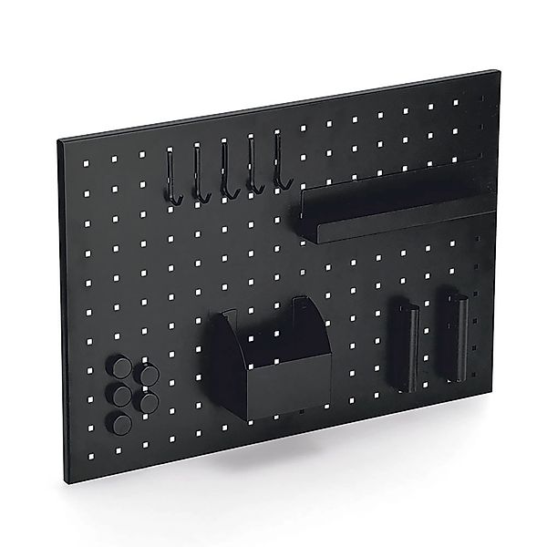 Zeller Memoboard mit Utensilien Metall 50 cm x 35 cm x 1,5 cm Weiß günstig online kaufen