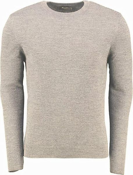 MAERZ Muenchen Strickpullover MAERZ Rundhals Pullover beige aus Schurwolle günstig online kaufen