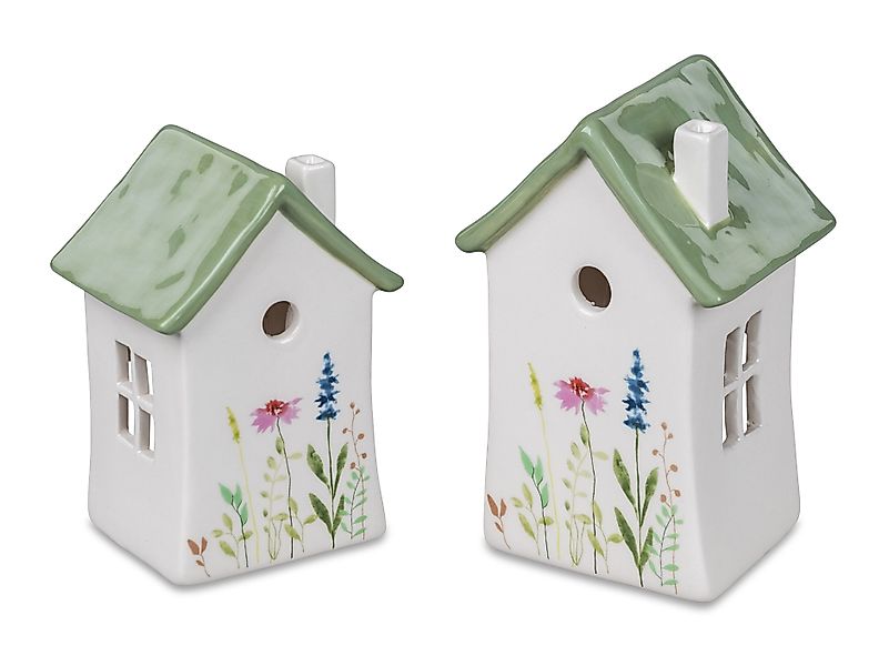formano Teelichthalter Blumenwiese, Farbe: Weiß, Motiv: günstig online kaufen