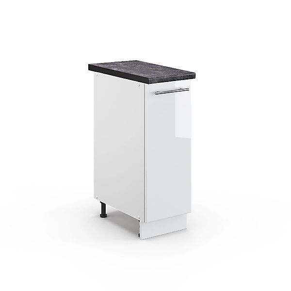 Vicco Apothekerschrank Fame-Line, Weiß Hochglanz/Weiß, 30 günstig online kaufen