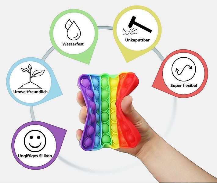 Frentree Lernspielzeug Push Pop Anti-Stress, Spielzeug, Fidget Toy für Kind günstig online kaufen