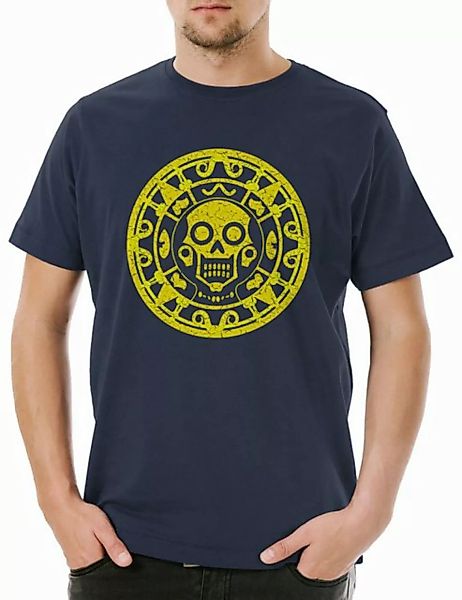 Urban Backwoods Print-Shirt Aztec Skull Symbol Herren T-Shirt Art American günstig online kaufen