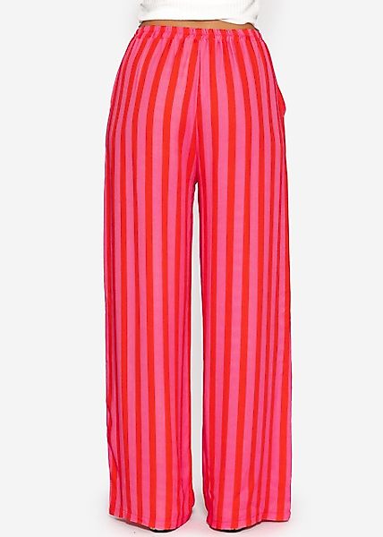 SASSYCLASSY Stoffhose Gestreifte Hose mit weitem günstig online kaufen