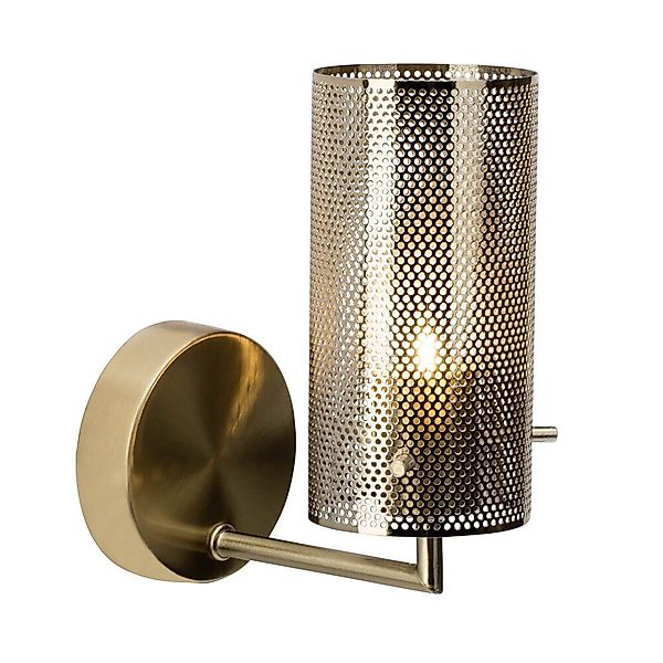 Brilliant Wandleuchte "Gracian" Metall, gold, Einbau, günstig online kaufen